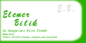 elemer bilik business card